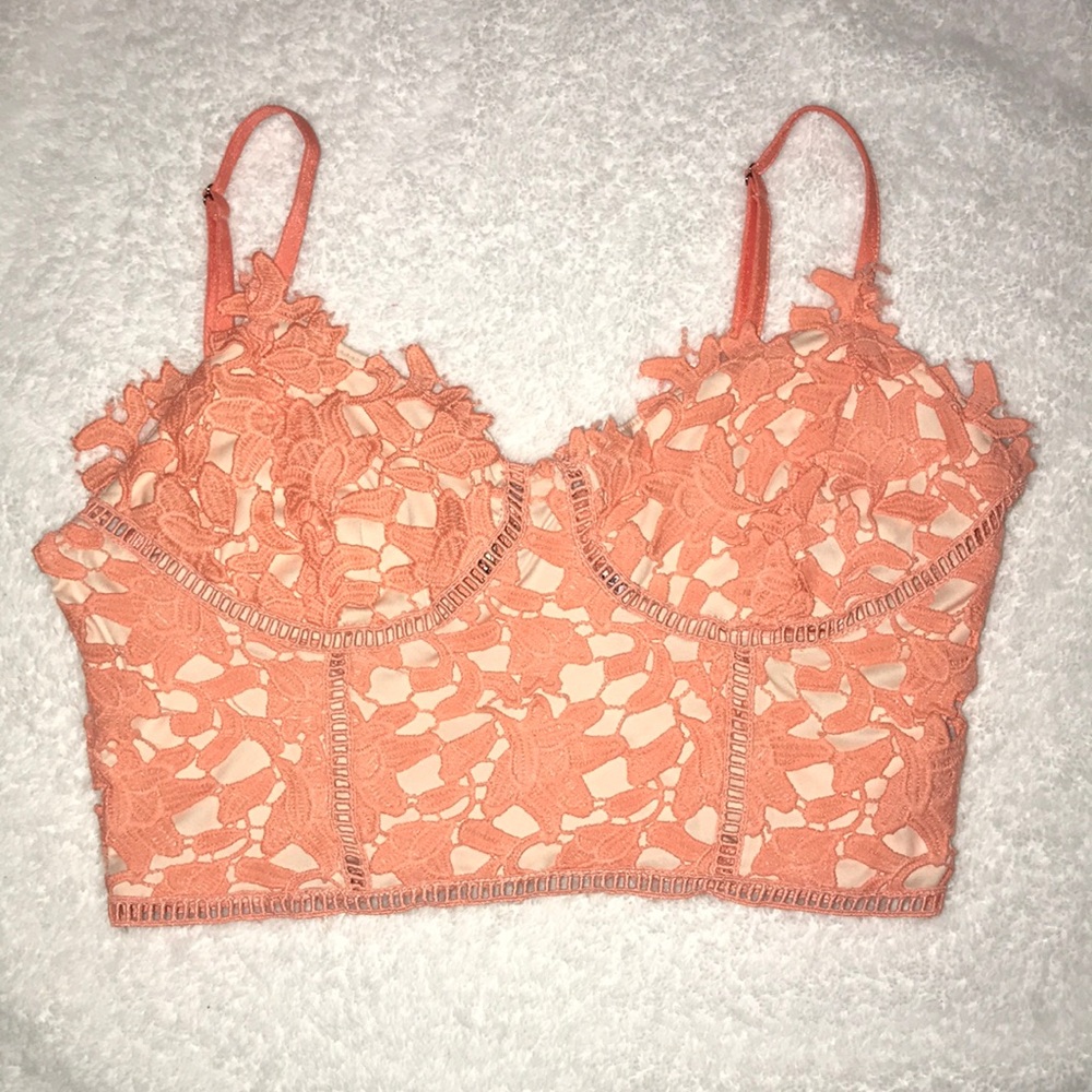 Coral crop top